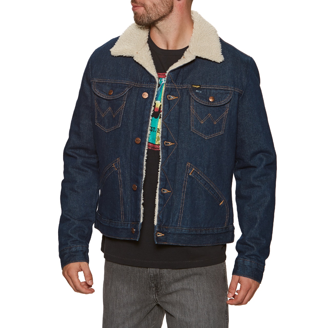 Wrangler 124mj Sherpa Mens Jacket - Easy Wrider