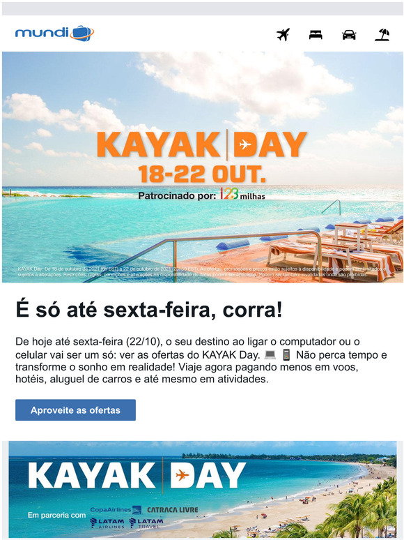  HOJE! O KAYAK Day chegou