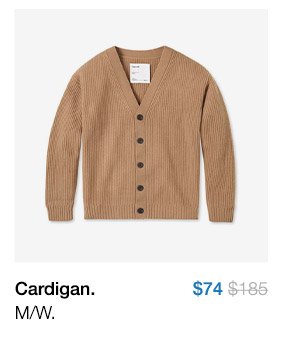 Cardigan. M/W. $74.