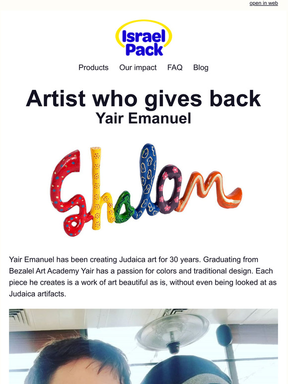 Who You Help: Judaica Artist From Jerusalem