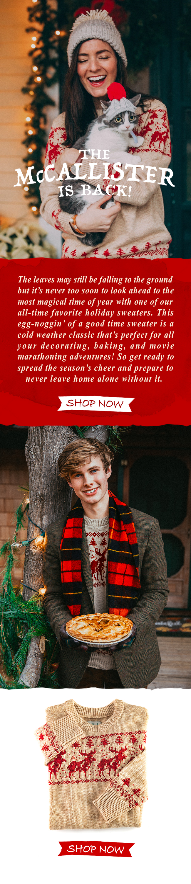 The McCallister Moose Sweater – Kiel James Patrick