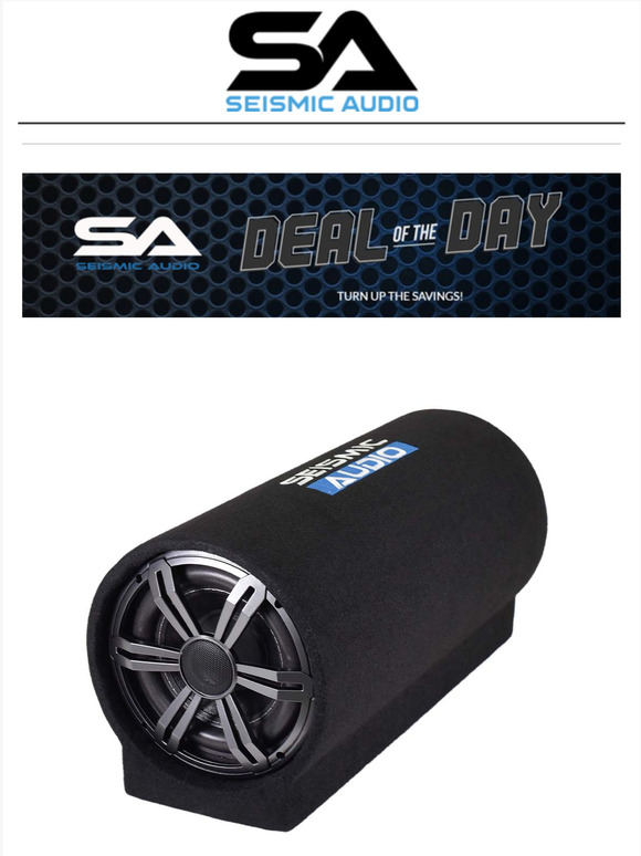 Seismic Audio Speaker New Powered Car Audio Tube Subs and Passive Sub
