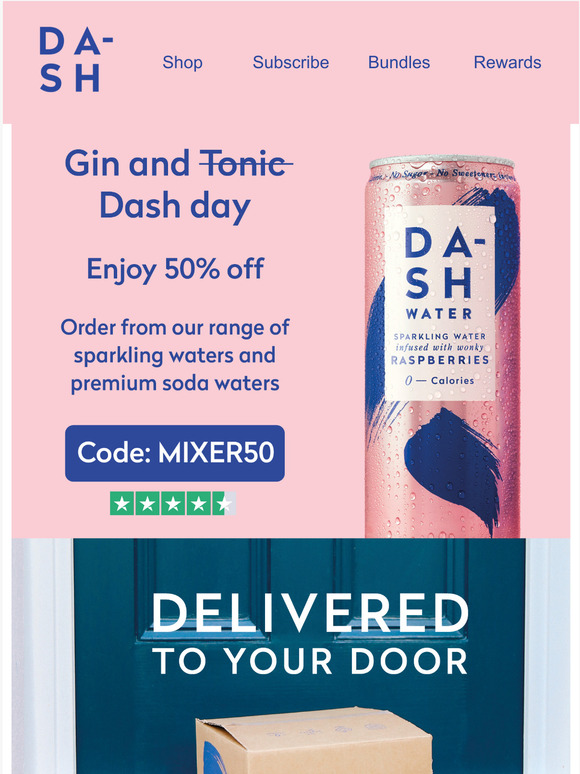 Dash Water It's Gin and Dash Day Milled