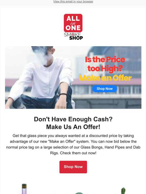 Is the Price Too High? Make an Offer!