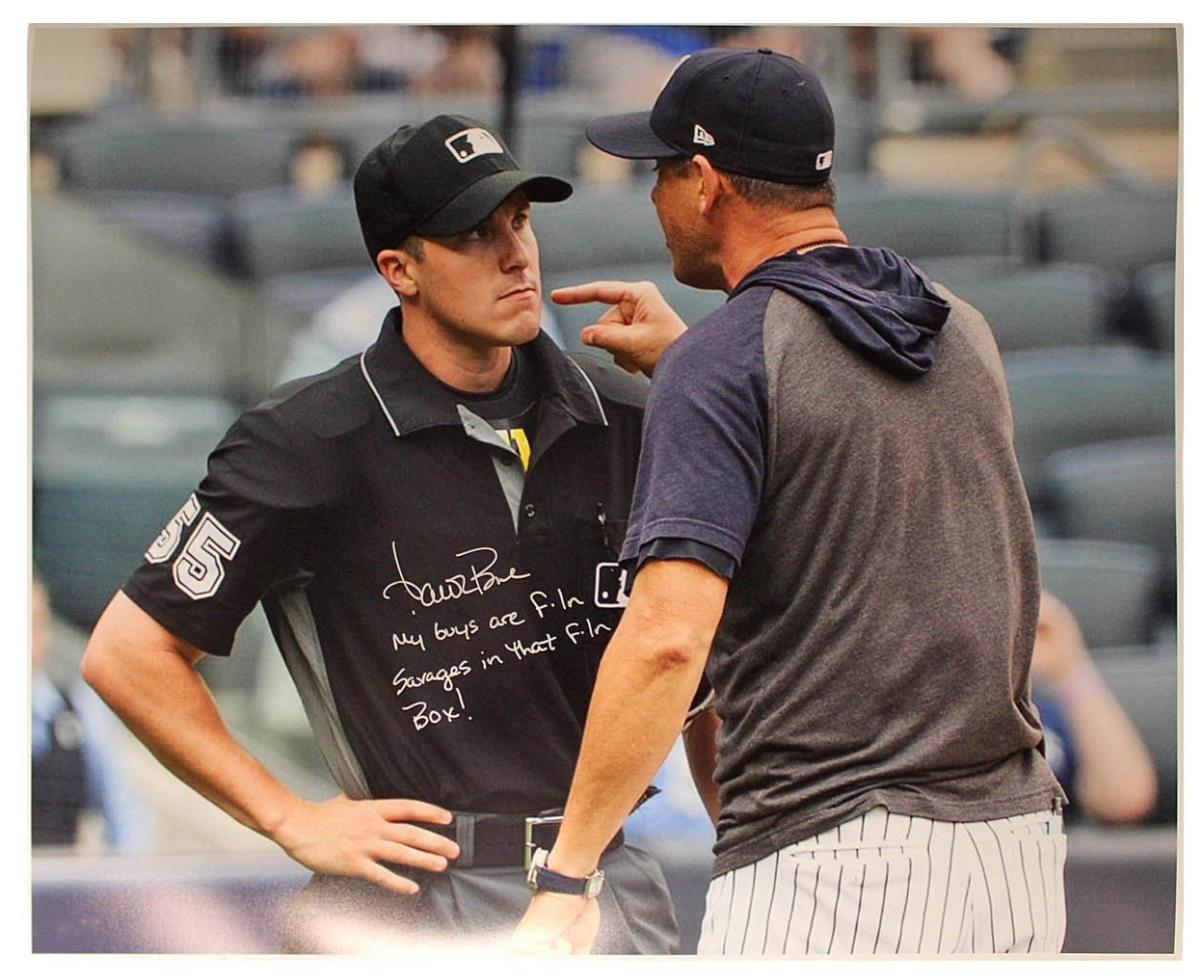 Aaron Boone New York Yankees Autographed 16X20 Photo Inscribed My