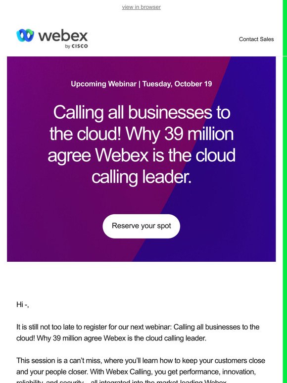 [Tomorrow] Calling all businesses to the cloud
