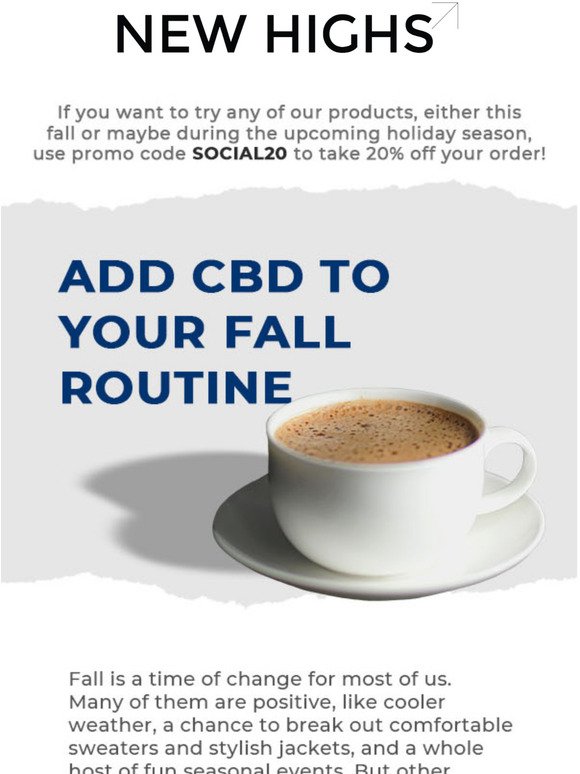 CBD and Your Fall Routine 