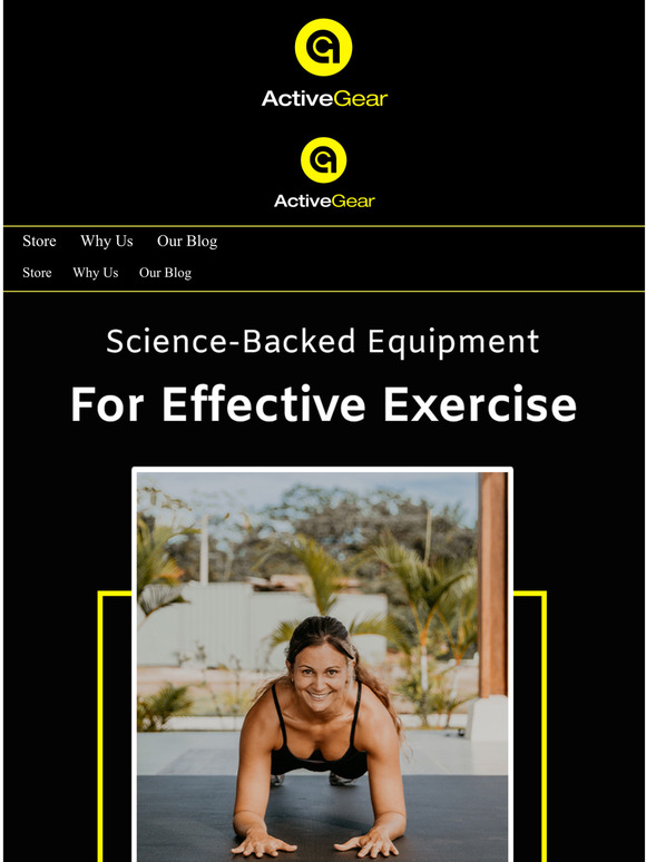Welcome to ActiveGear! (15% OFF)