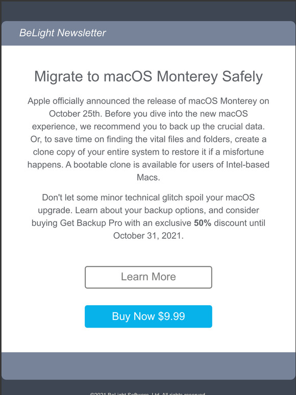 Backup Your macOS Before Monterey Upgrade