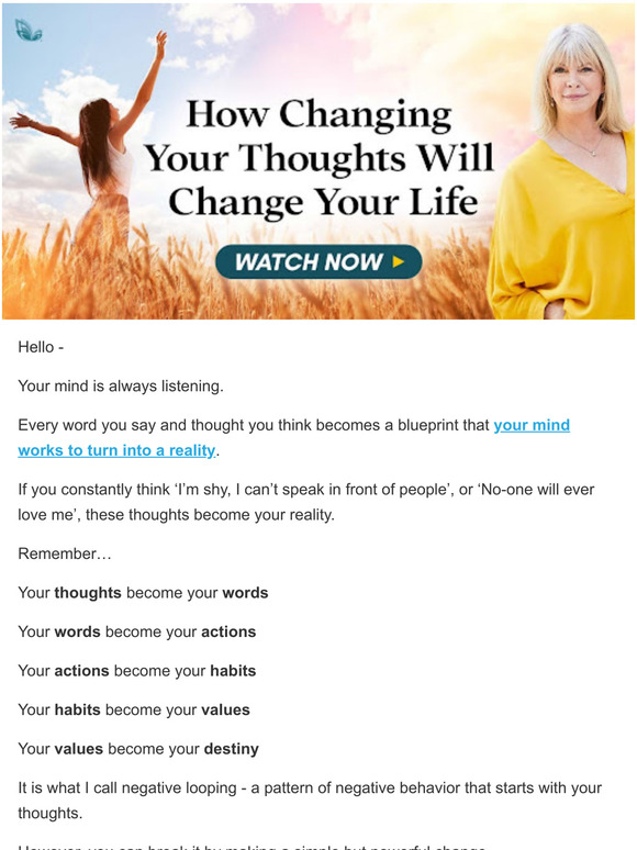 Marisa Peer How Changing Your Thoughts Will Change Your Life Milled