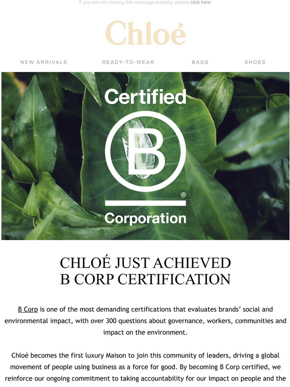 Chloé Sustainability at Chlo Milled