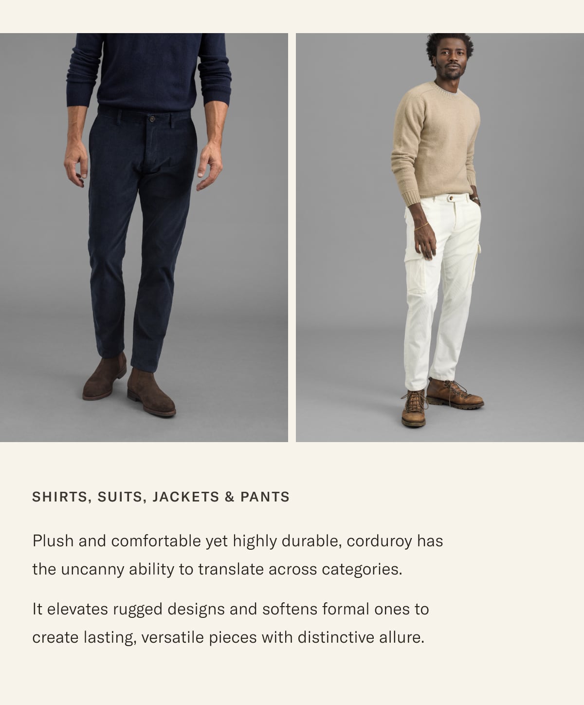 Proper Cloth The Corduroy Collection Versatile Pieces with Enduring