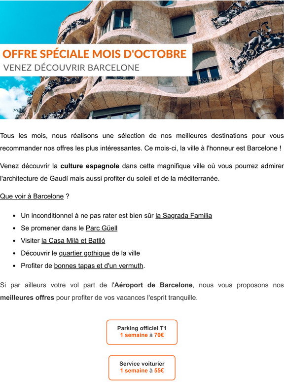 Offre spciale mois d'octobre