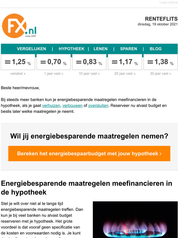 FX.nl - Hypotheken: Energiebesparende Maatregelen Financieren Met Je ...