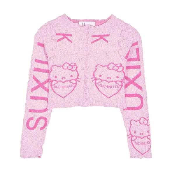 Hello Kitty pink knitted sweater