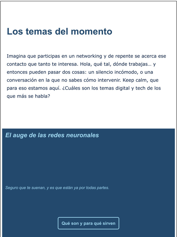 Que ninguna conversacin te pille sin saber qu decir