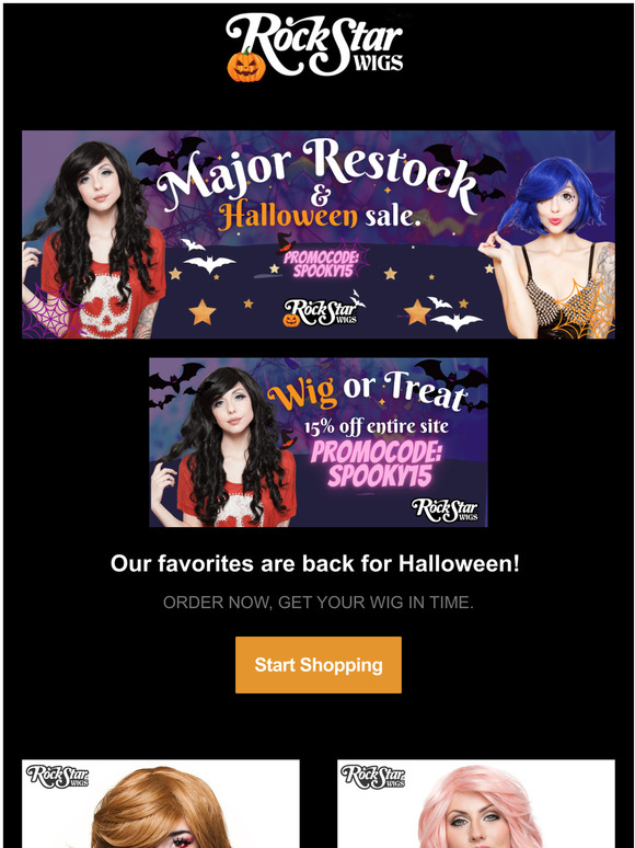 WIG OR TRICK- MAJOR RESTOCK AND SALE