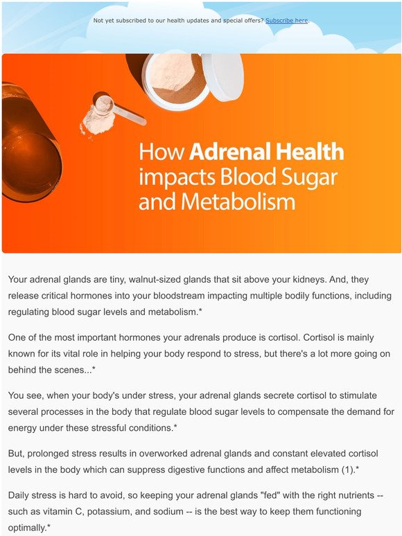 How Adrenal Health impacts your Blood Sugar and Metabolism...