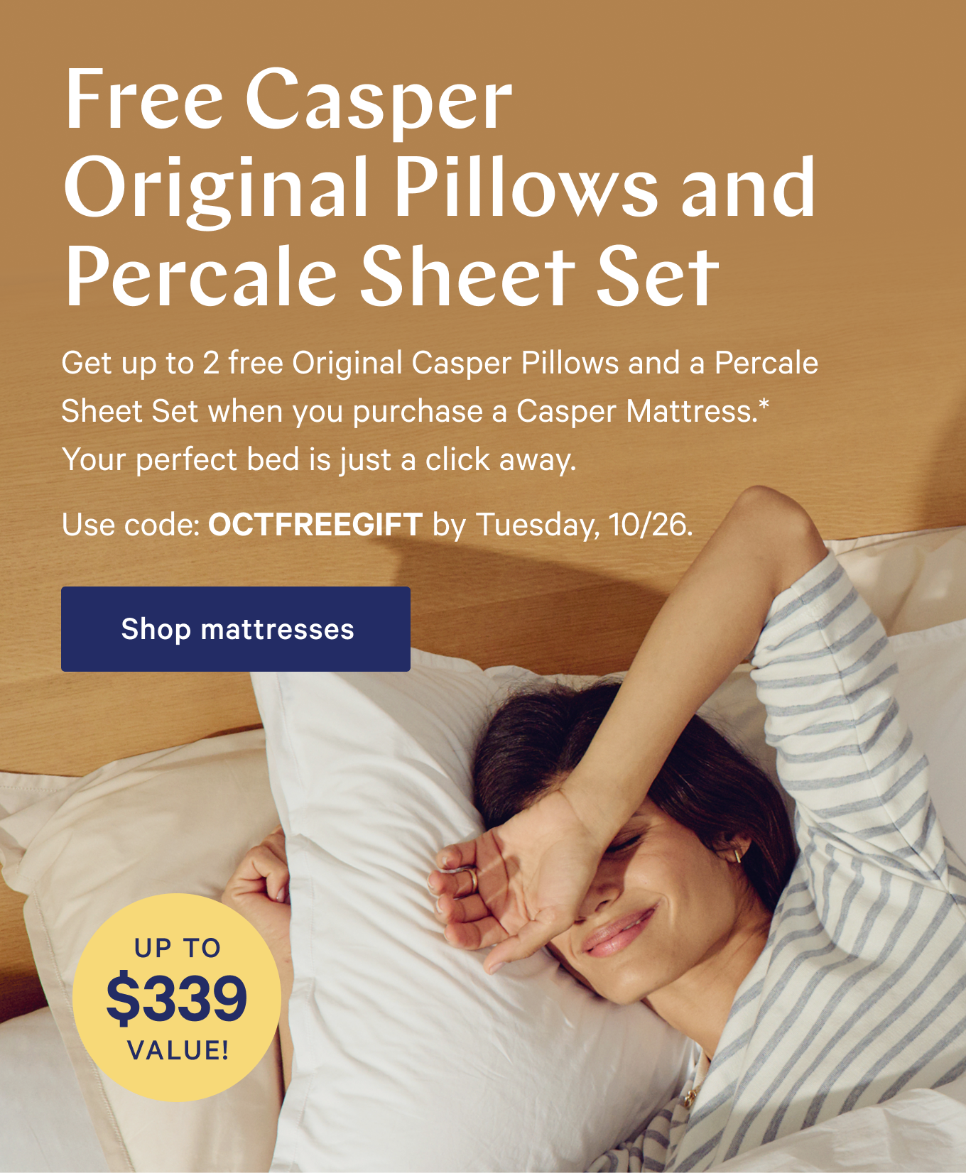 Free pillows hotsell with mattress