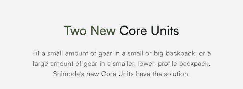 TWO new Core Units
