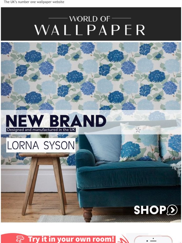 New Brand! Lorna Syson designer wallpapers at World of Wallpaper