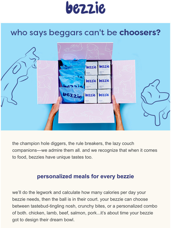 create a customized menu for your bezzie
