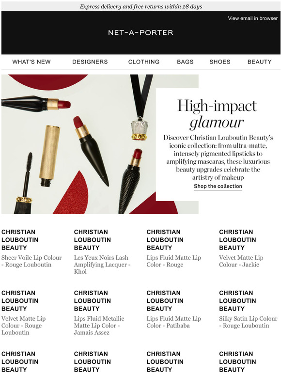 christian louboutin Red Velvet Matte Lip Colour - Altressa, Christian  Louboutin Beauty, NET-A-PORTER