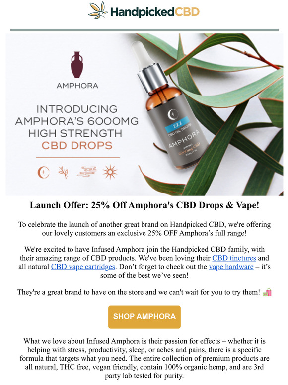 Amphoras 6000mg CBD Drops Have Arrived!