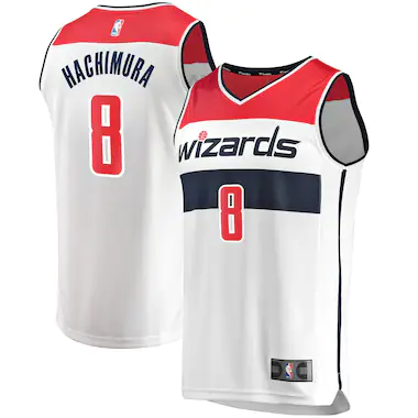 Men's Fanatics Branded Rui Hachimura White Washington Wizards 2019/20 Fast Break Replica Player Jersey - Association Edition
