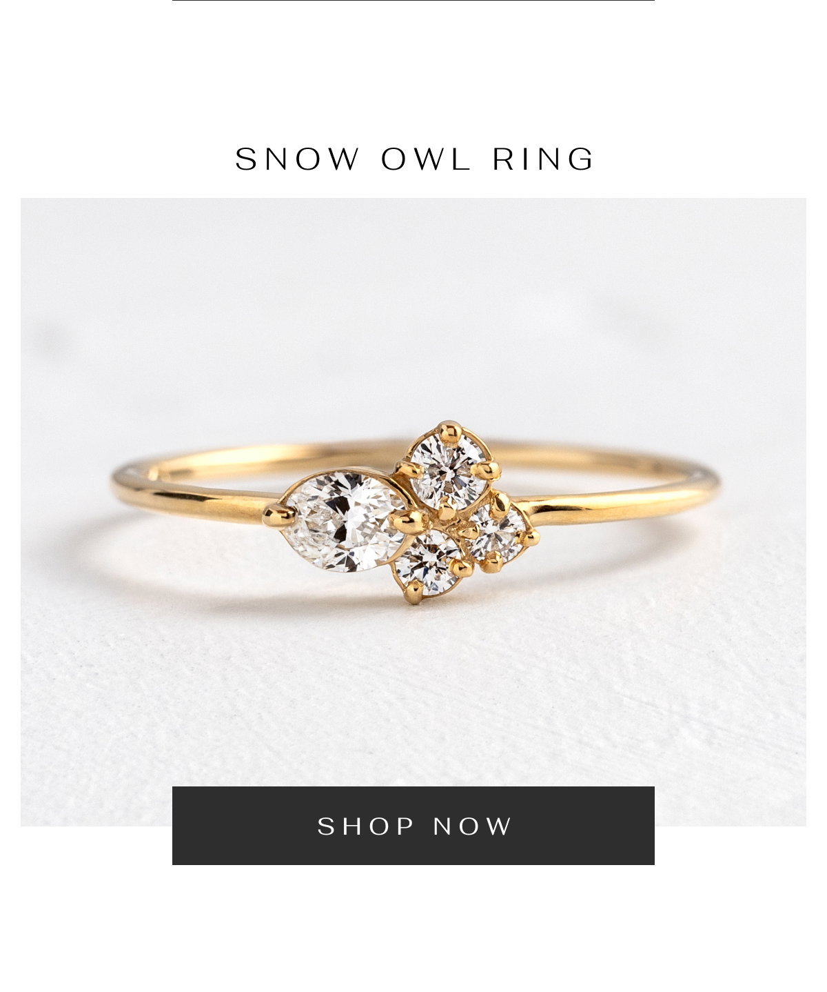 Snow Owl Ring