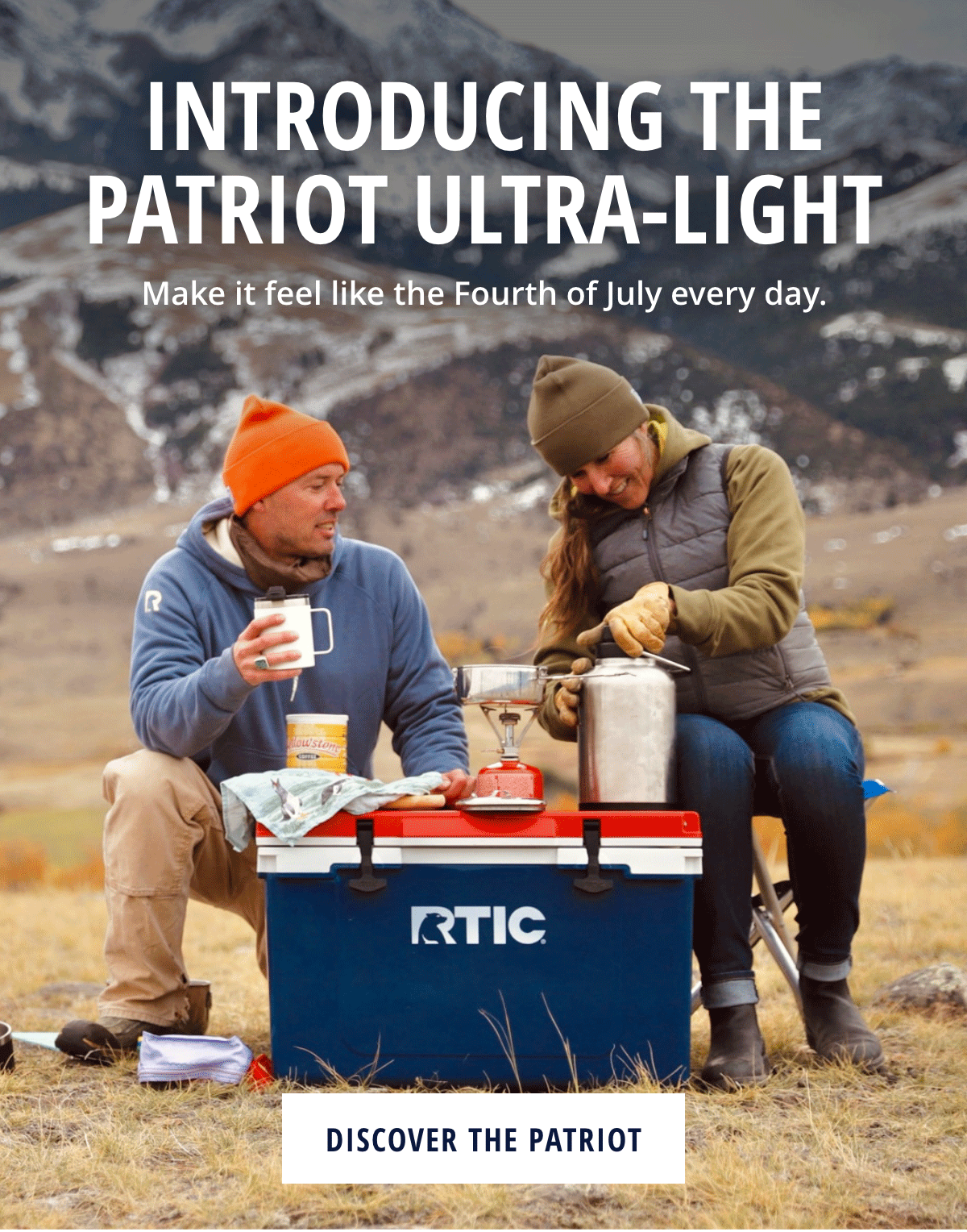 32 QT Ultra-Light Cooler, Patriot