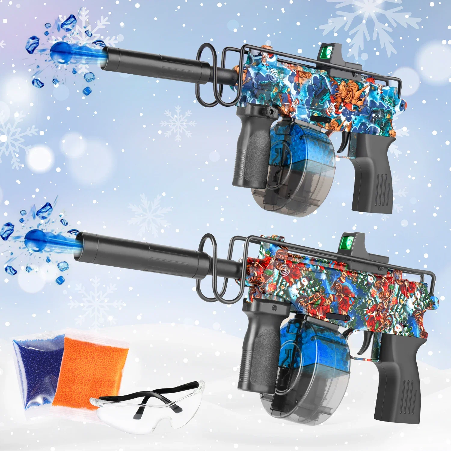 Christmas Gel Blaster Gun with 10,000 Bullets