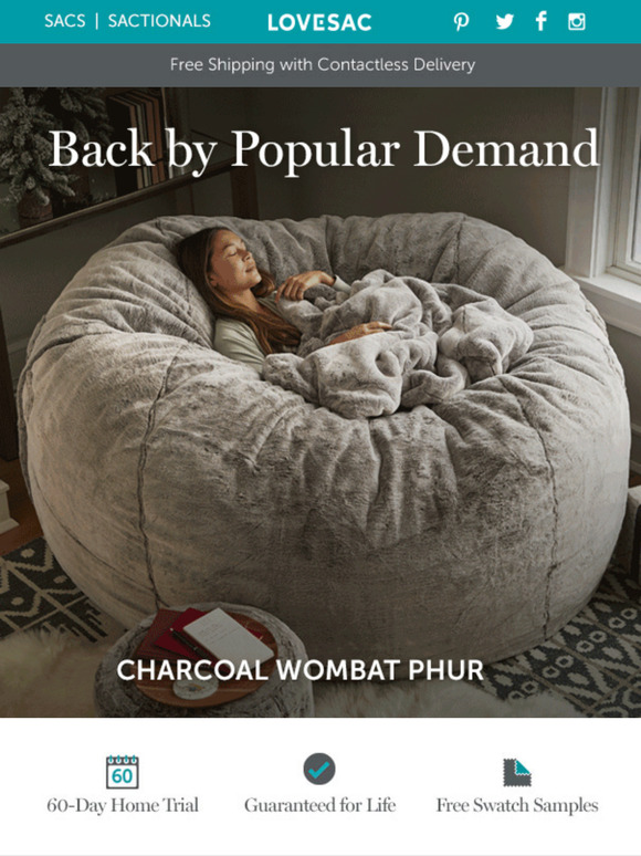 LoveSac: You asked, we listened! These Limited-Edition Sac Covers are ...