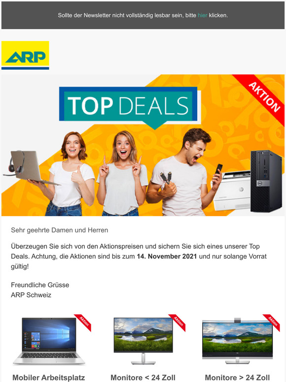 Profitieren Sie von unseren aktuellen Top Deals.