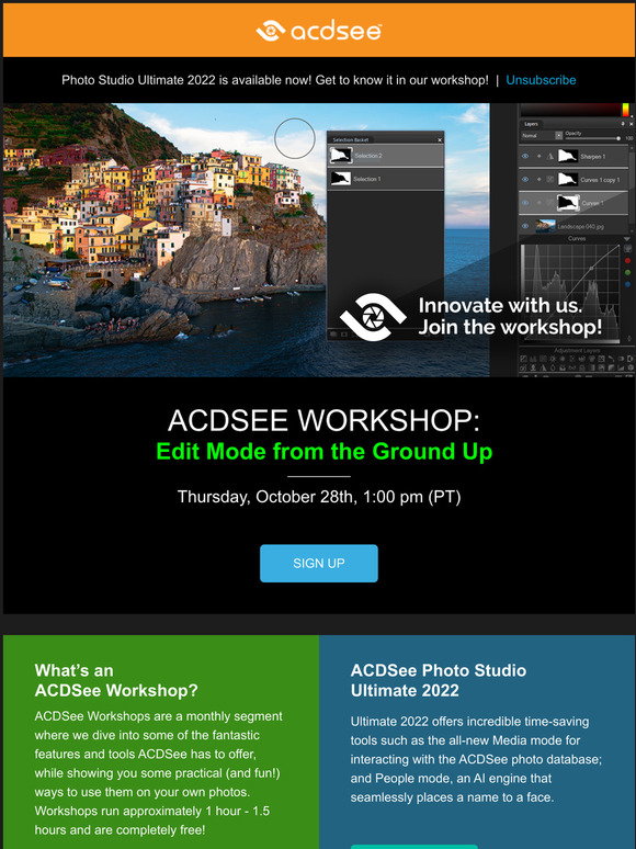 ACD Systems: Get to know Edit Mode in our free workshop!!! | Milled