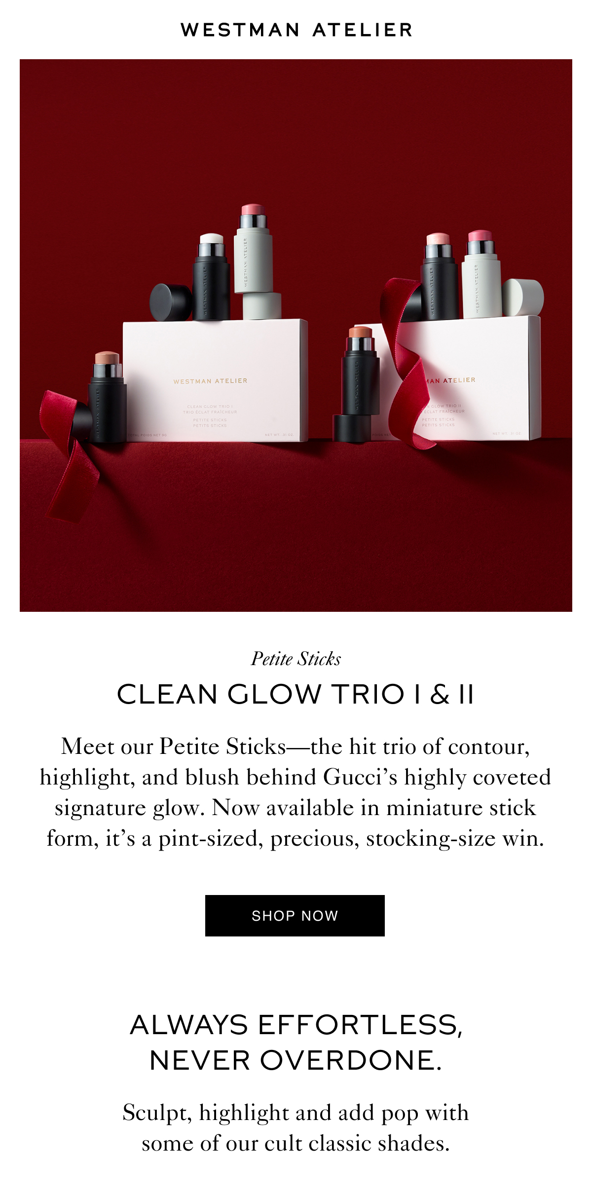 Westman Atelier Introducing Clean Glow Trio Milled