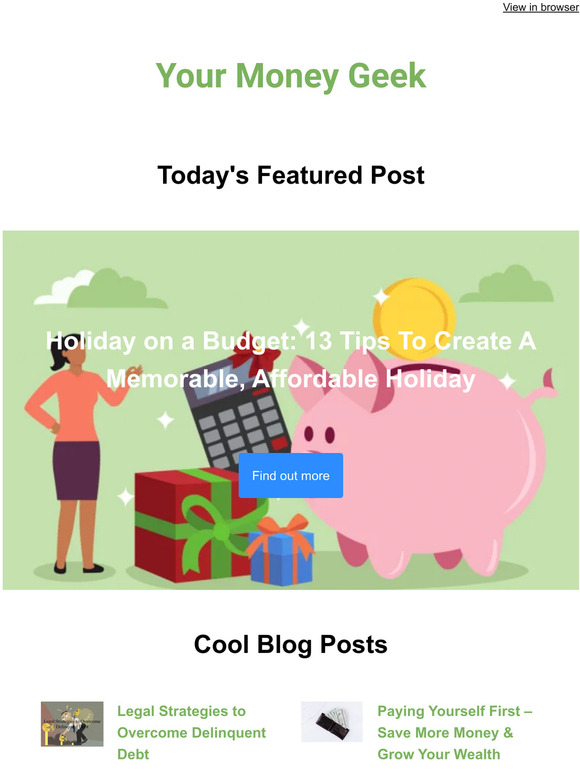 Holiday on a Budget +