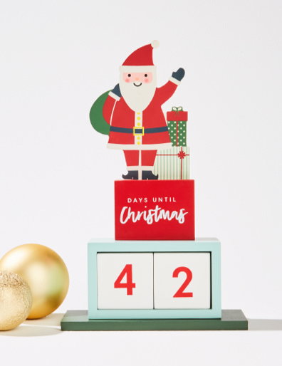 Santa Christmas countdown calendar $8.