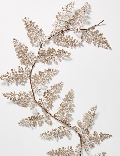 Glitter leaf garland $10.