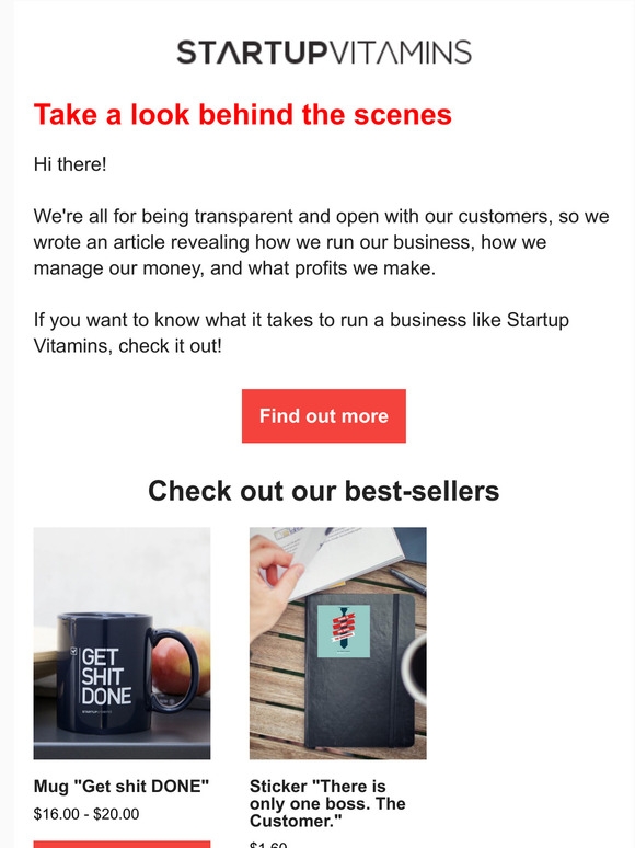 What's behind the scenes of our business?