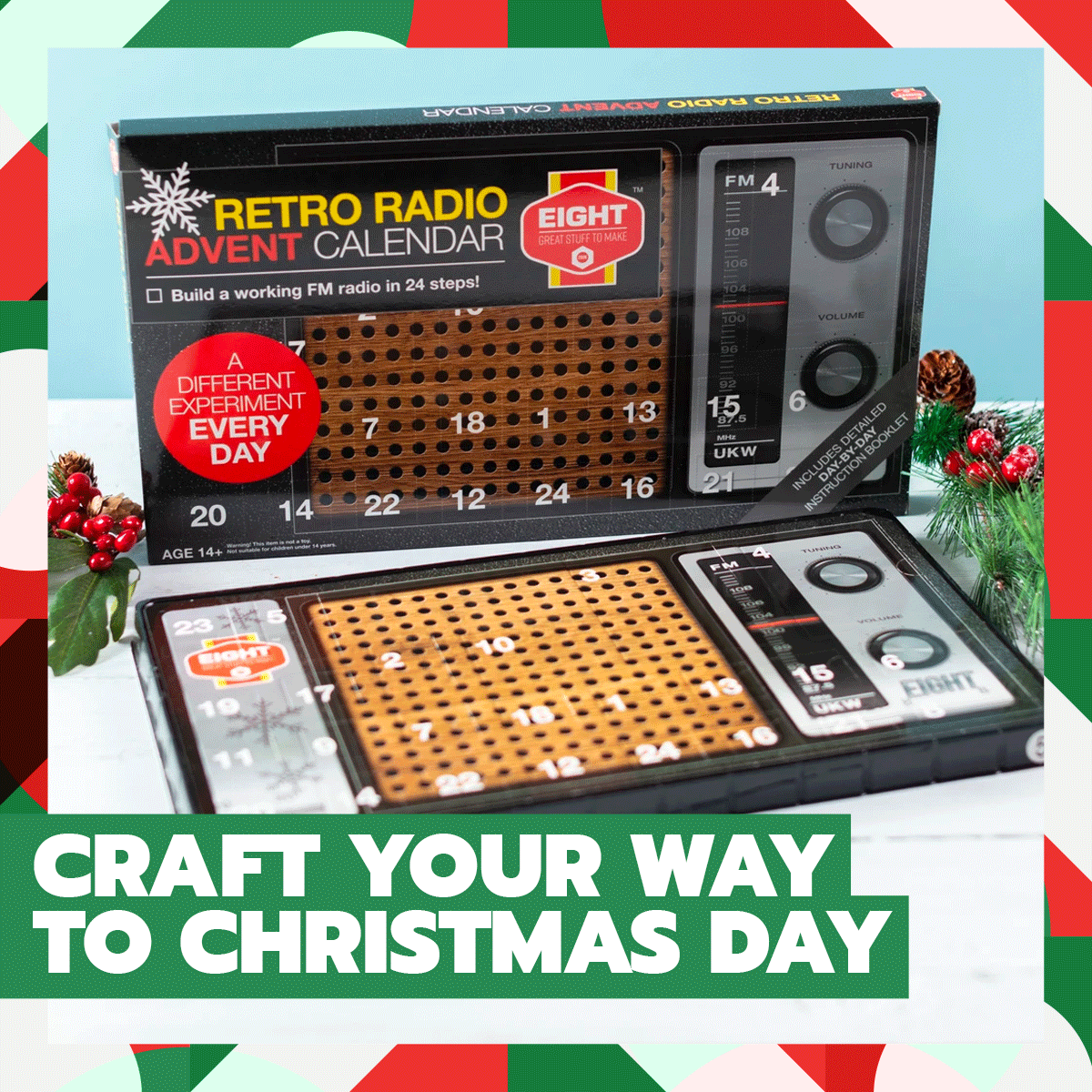 Firebox Just In Retro Radio Advent Calendar and... Milled