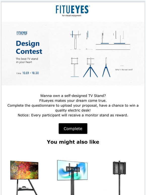 Fitueyes Design Contest, Win an Electric Desk