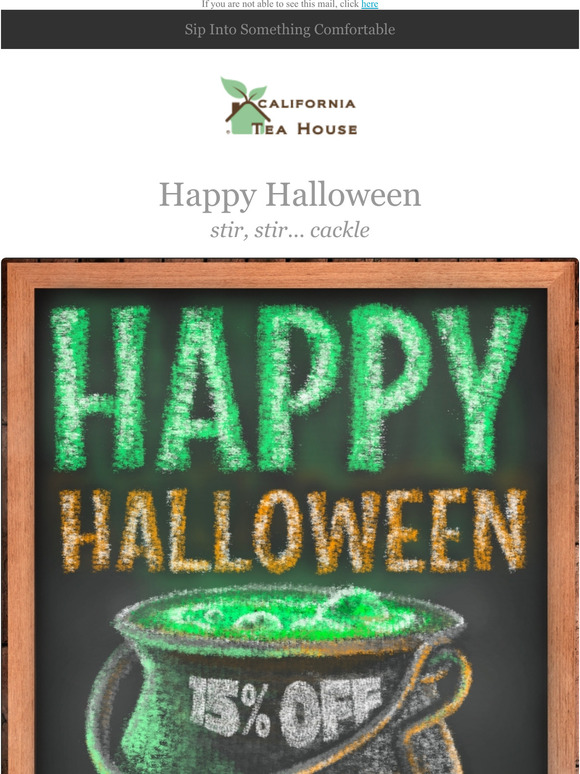  Halloween Tea Sale