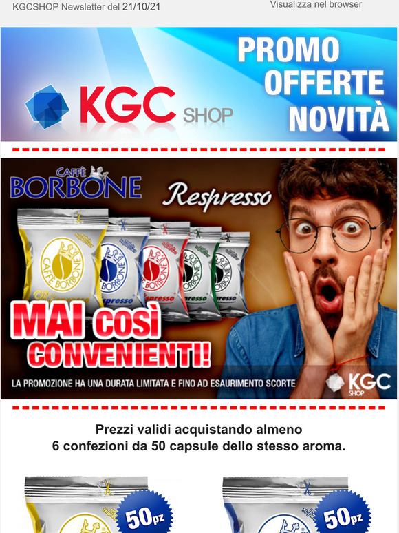  PREZZI MAI COS BASSI su capsule Borbone Respresso
