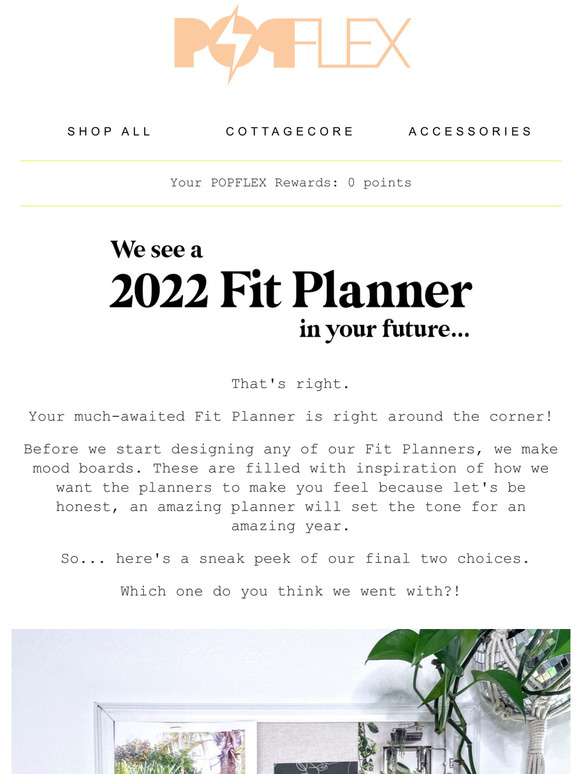 POPFLEX The 2022 Fit Planner Is *Almost* Here Milled