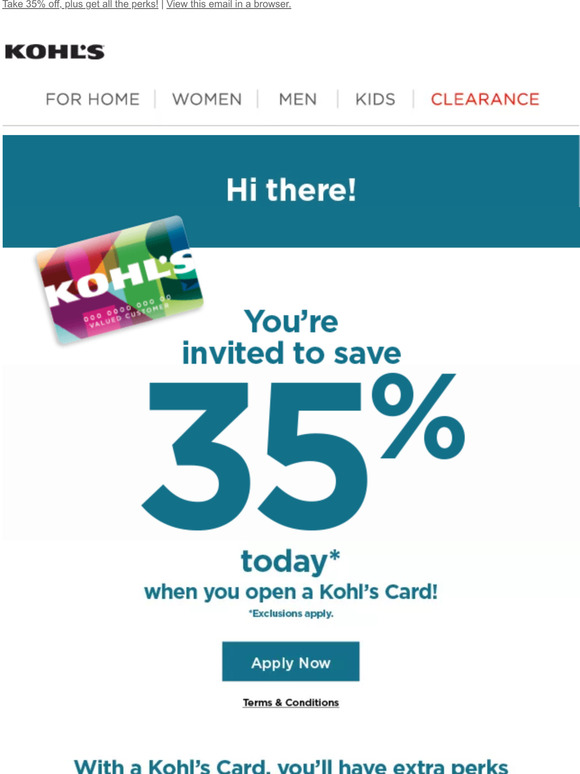 Kohl's Look forward to MORE with a Kohl's Card. Milled