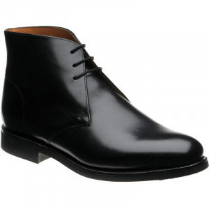 Herring Grays rubber-soled Chukka boots in Black Calf