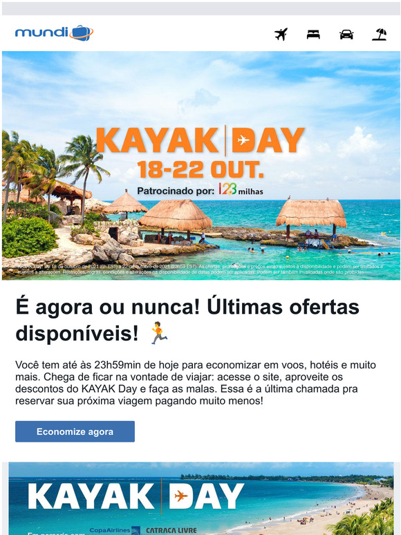 ltimas ofertas de viagem disponveis