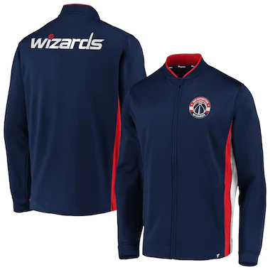 Men's Fanatics Branded Navy Washington Wizards Exclusive Mock Neck Full-Zip Jacket