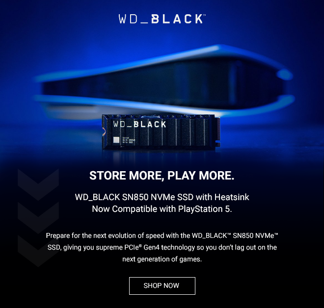 Box Wd Black Sn850 Nvme Ssds With Heatsink Now Compatible With Playstation 5 Milled